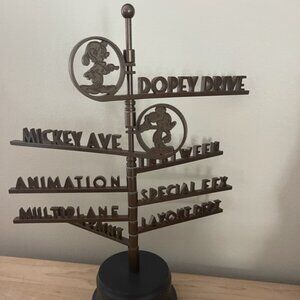 Disney 100th Anniversary Directional Desk Top Metal Street Sign